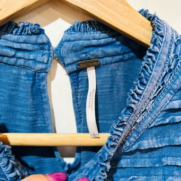 Free People | Le Femme Ruffle Crochet Top - Picture 5 of 8